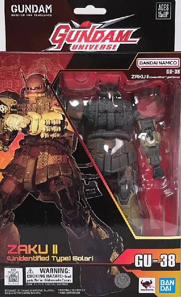 GUNDAM UNIVERSE REQUIEM FOR VENGEANCE ACTION FIGURE ZAKU II (UNIDENTIFIED TYPE) SOLARI GU-38 15 CM